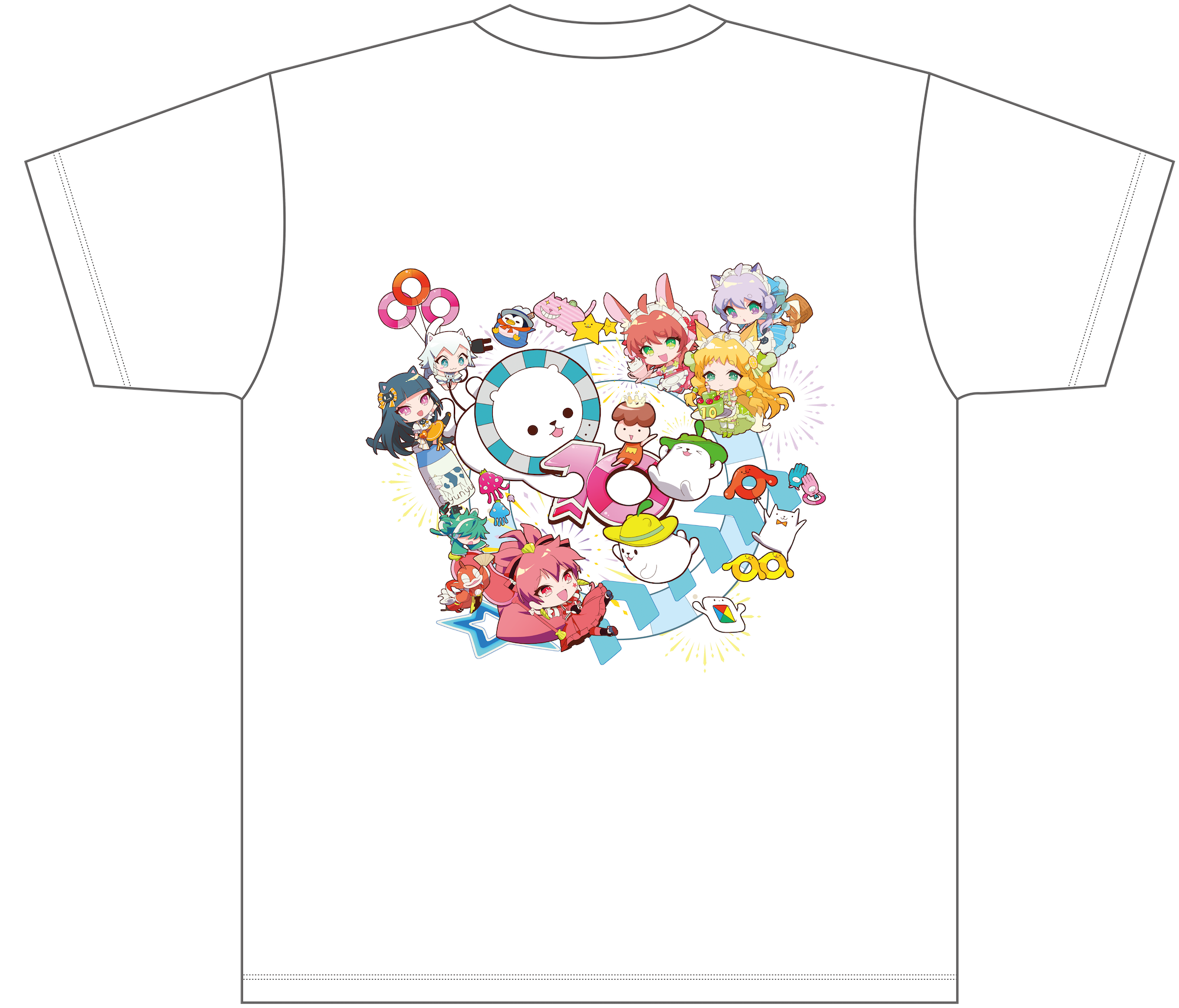 maimai 10周年記念オリジナルTシャツ 白